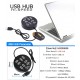 Port hub USB,8 porturi,USB Splitter,80x80x20